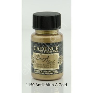 Cadence Dora Textile 1150 Antik Altın 50 ml Metalik Kumaş Boyası