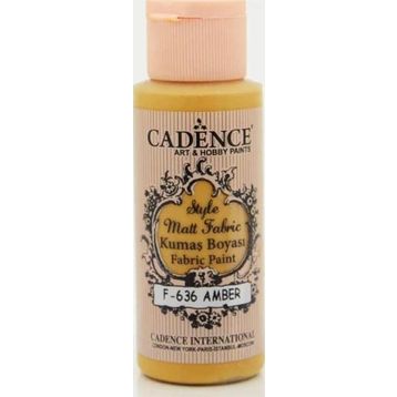 Cadence F-636 Amber Style Matt Fabric Kumaş Boyası