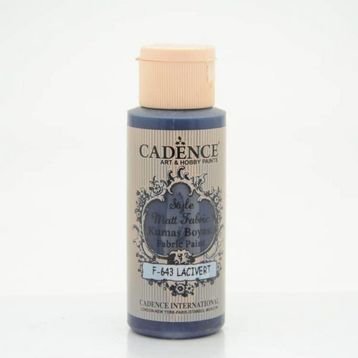 Cadence F-643 Lacivert Style Matt Fabric Kumaş Boyası