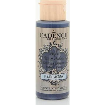 Cadence F-643 Lacivert Style Matt Fabric Kumaş Boyası