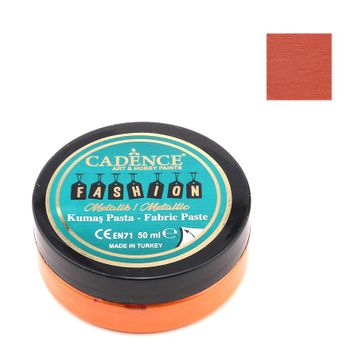 Cadence FMP-04 Turuncu Metalik Fashion Kumaş Rölyef Pasta