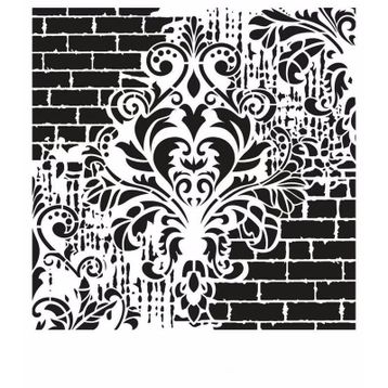 Cadence GCS-002 Grunge 45x45 cm Stencil Şablon