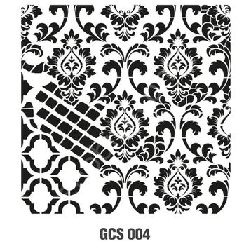 Cadence GCS-004 45x45 Grunge Duvar Stencil