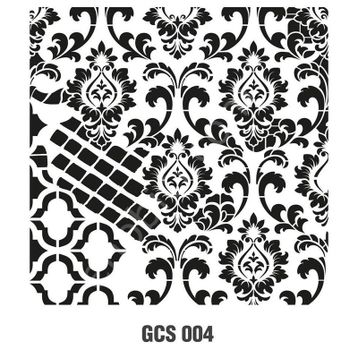 Cadence GCS-004 45x45 Grunge Duvar Stencil