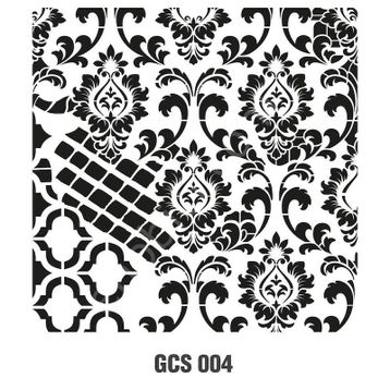 Cadence GCS-004 45x45 Grunge Duvar Stencil