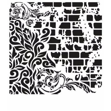 Cadence GCS-005 Grunge 45x45 cm Stencil Şablon