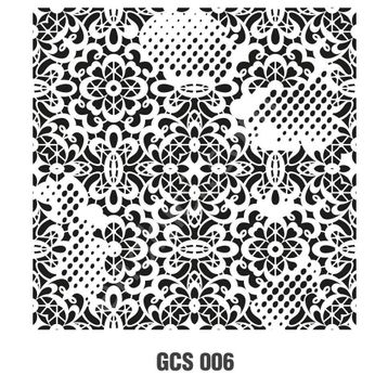 Cadence GCS-006 45x45 Grunge Duvar Stencil