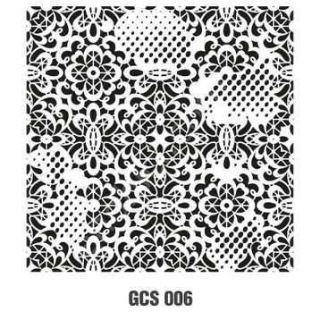 Cadence GCS-006 45x45 Grunge Duvar Stencil