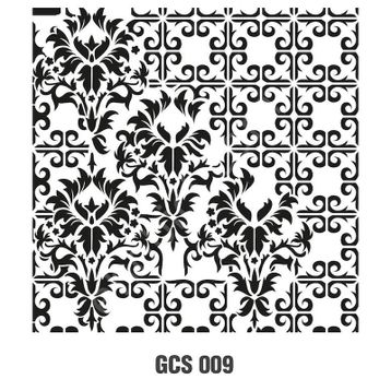 Cadence GCS-009 45x45 Grunge Duvar Stencil