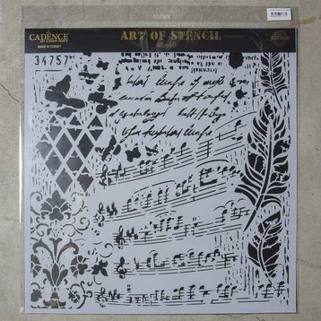 Cadence GCS-013 45x45 Grunge Duvar Stencil