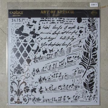 Cadence GCS-013 45x45 Grunge Duvar Stencil
