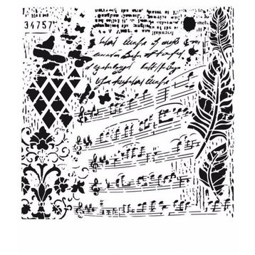 Cadence GCS-013 45x45 Grunge Duvar Stencil
