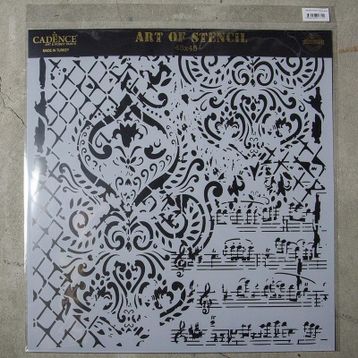 Cadence GCS-014 45x45 Grunge Duvar Stencil