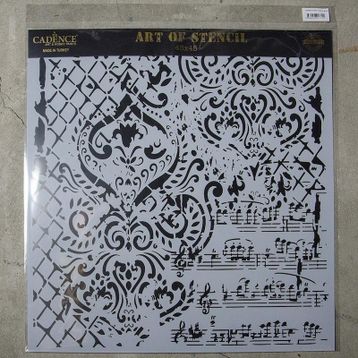 Cadence GCS-014 45x45 Grunge Duvar Stencil