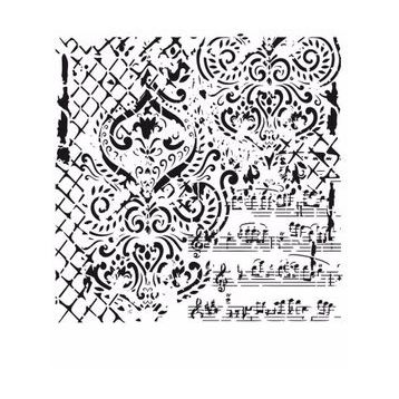 Cadence GCS-014 45x45 Grunge Duvar Stencil