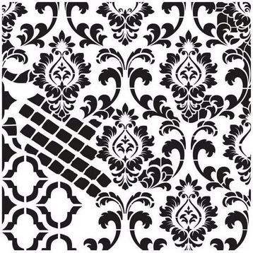 Cadence GCS-014 45x45 Grunge Duvar Stencil