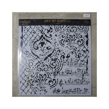 Cadence GCS-014 45x45 Grunge Duvar Stencil
