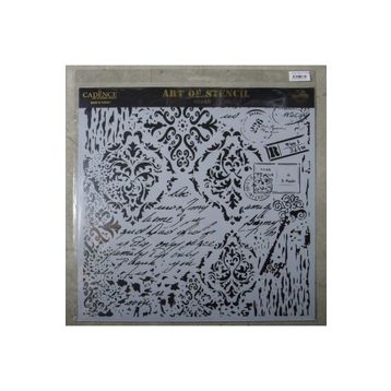 Cadence GCS-015 45x45 Grunge Duvar Stencil