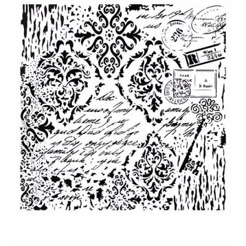 Cadence GCS-015 45x45 Grunge Duvar Stencil