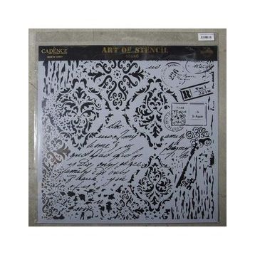Cadence GCS-015 45x45 Grunge Duvar Stencil