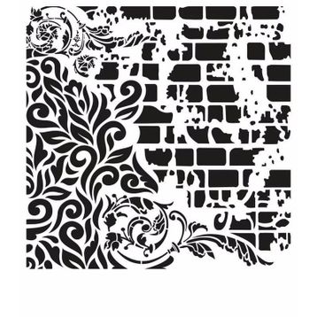 Cadence GCSM-005 25x25 Midi Grunge Stencil