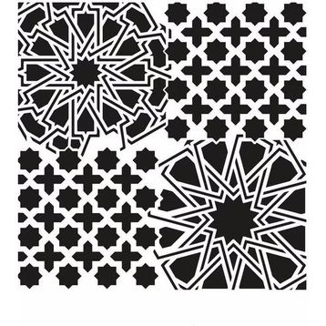 Cadence GCSM-010 25x25 Midi Grunge Stencil