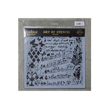 Cadence GCSM-013 25x25 Midi Grunge Stencil