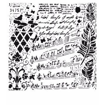 Cadence GCSM-013 25x25 Midi Grunge Stencil