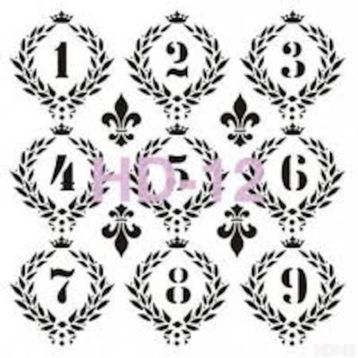 Cadence HD012 Home Dekor 45x45 cm Stencil