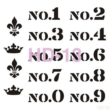 Cadence HD013 Home Dekor 45x45 cm Stencil