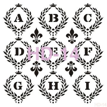 Cadence HD014 Home Dekor 45x45 cm Stencil