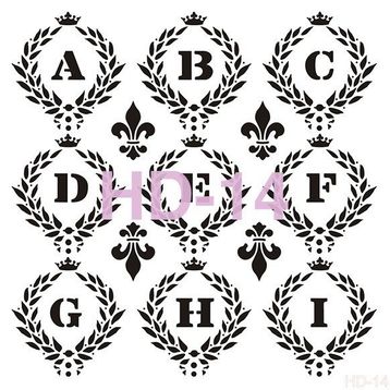 Cadence HD014 Home Dekor 45x45 cm Stencil