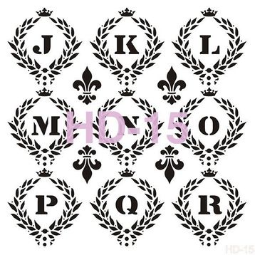 Cadence HD015 Home Dekor 45x45 cm Stencil