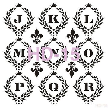 Cadence HD015 Home Dekor 45x45 cm Stencil
