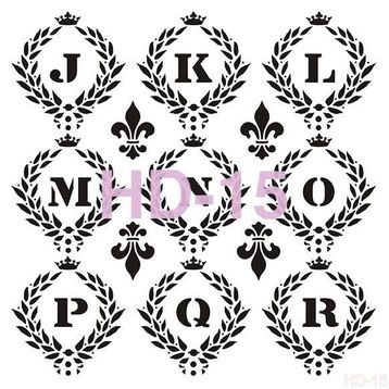 Cadence HD015 Home Dekor 45x45 cm Stencil