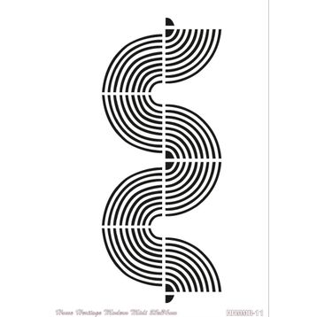 Cadence HHMMR-11 25x36 cm Home Heritage Modern Midi Stencil