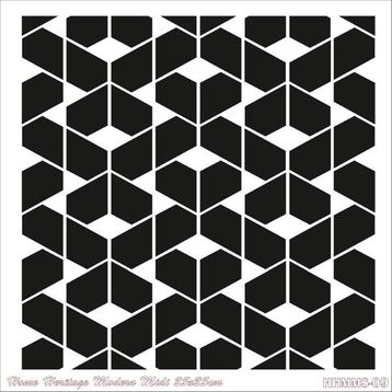 Cadence HHMMS-09 25x25 cm Home Heritage Modern Midi Stencil