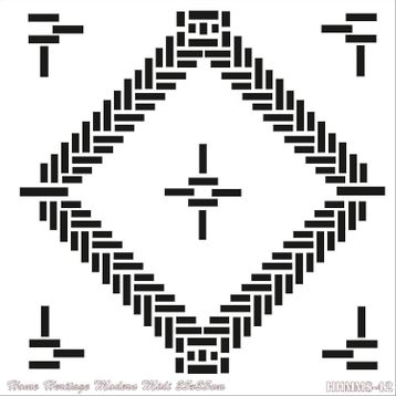 Cadence HHMMS-42 25x25 cm Home Heritage Modern Midi Stencil