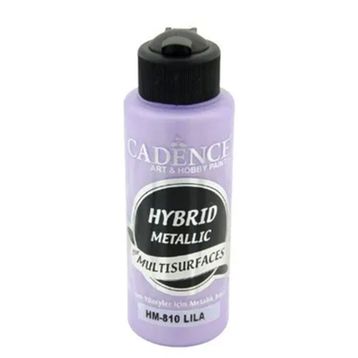 Cadence HM-810 Lila 120 ML Hybrid Multisurface Metalik Akrilik Boya