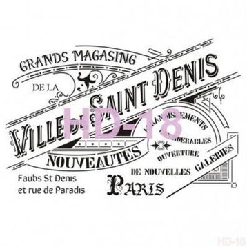 Cadence Home Decor HD-18 Stencil 45x45 cm Boyama Şablonu