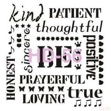 Cadence Home Decor HD-56 Stencil 45x45 cm Boyama Şablonu