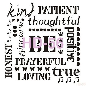 Cadence Home Decor HD-56 Stencil 45x45 cm Boyama Şablonu