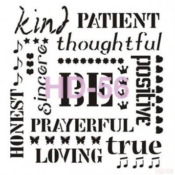 Cadence Home Decor HD-56 Stencil 45x45 cm Boyama Şablonu