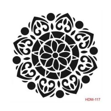Cadence Home Decor HDM-117 Midi Stencil 25x25 cm Boyama Şablonu