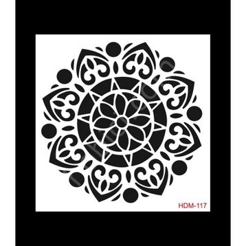Cadence Home Decor HDM-117 Midi Stencil 25x25 cm Boyama Şablonu
