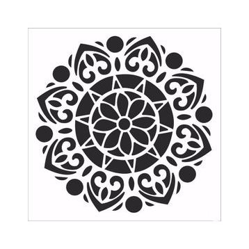 Cadence Home Decor HDM-117 Midi Stencil 25x25 cm Boyama Şablonu