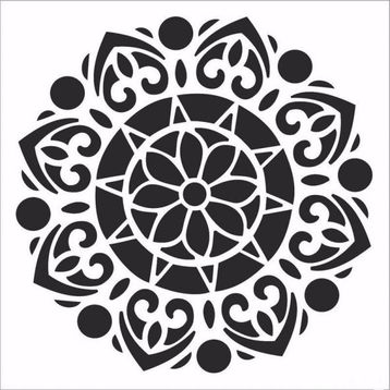 Cadence Home Decor HDM-117 Midi Stencil 25x25 cm Boyama Şablonu