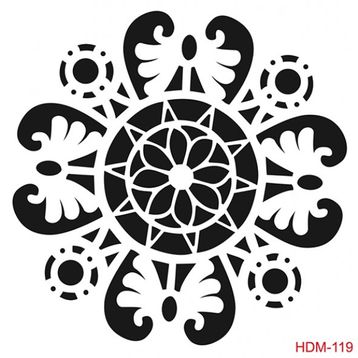 Cadence Home Decor HDM-119 Midi Stencil 25x25 cm Boyama Şablonu