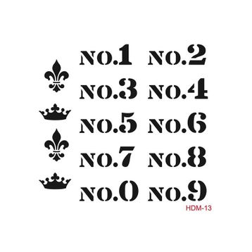 Cadence Home Decor HDM-13 Midi Stencil 25x25 cm Boyama Şablonu
