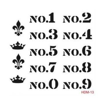 Cadence Home Decor HDM-13 Midi Stencil 25x25 cm Boyama Şablonu